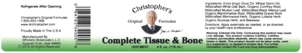 Christopher's Original Formulas - Complete Tissue & Bone Ointment 4 oz. - Image 2