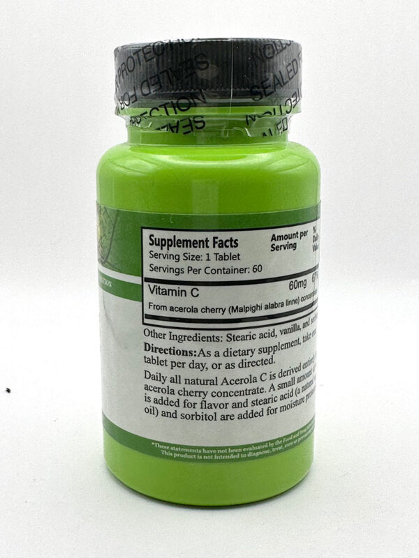 Daily Manufacturing - Acerola Natural C - 60 Tablets - Image 2