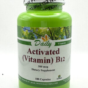 Daily Manufacturing - Activated Vitamin B12 - 180 Capsules