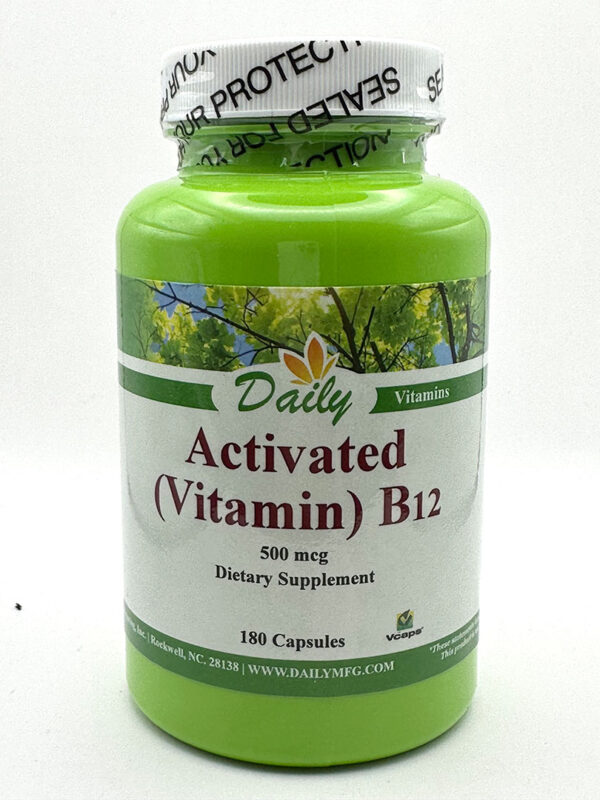 Daily Manufacturing - Activated Vitamin B12 - 180 Capsules