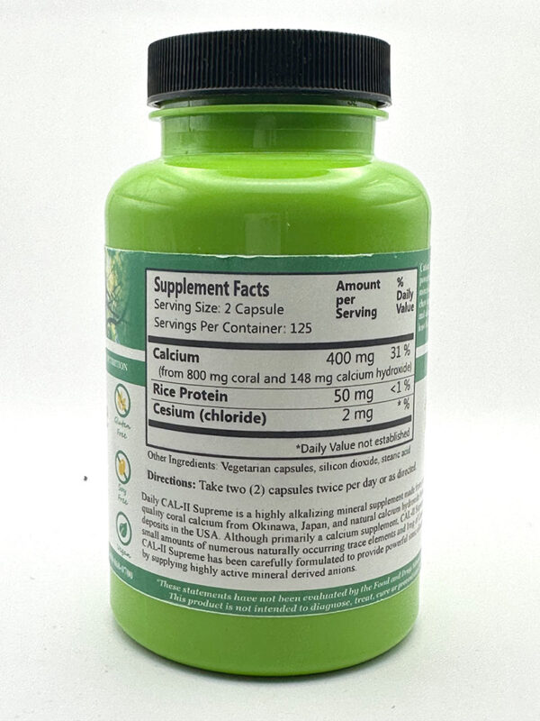Daily Manufacturing - Cal-II (Yeast-Free) 250 Capsules - Image 2