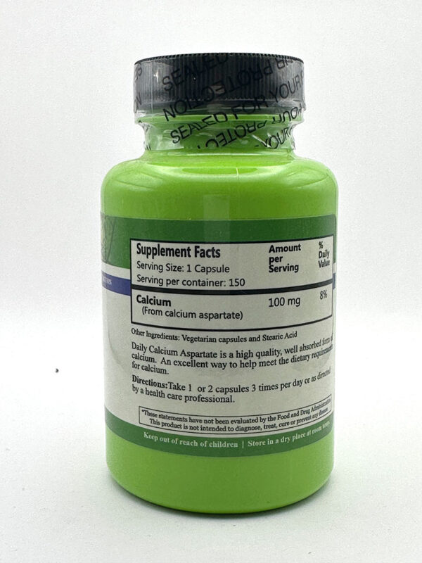 Daily Manufacturing - Calcium Aspartate 150 Capsules - Image 2