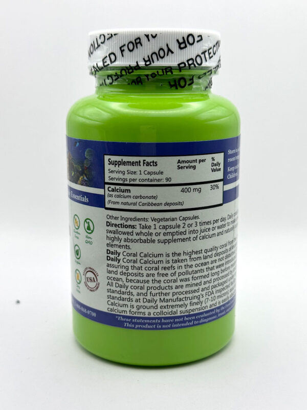Daily Manufacturing - Coral Calcium (Sango) 90 Capsules - Image 2
