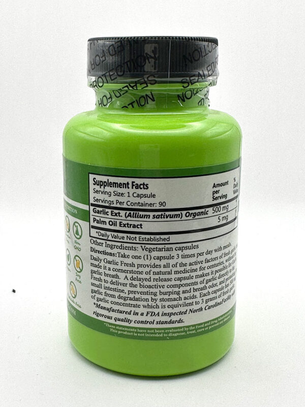 Daily Manufacturing - Garlic Fresh 90 Enteric Coated Softgels - Image 2