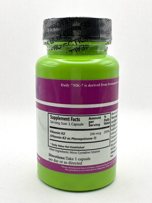 Daily Manufacturing - MK-7 (Vitamin K2) - 60 Capsules - Image 2