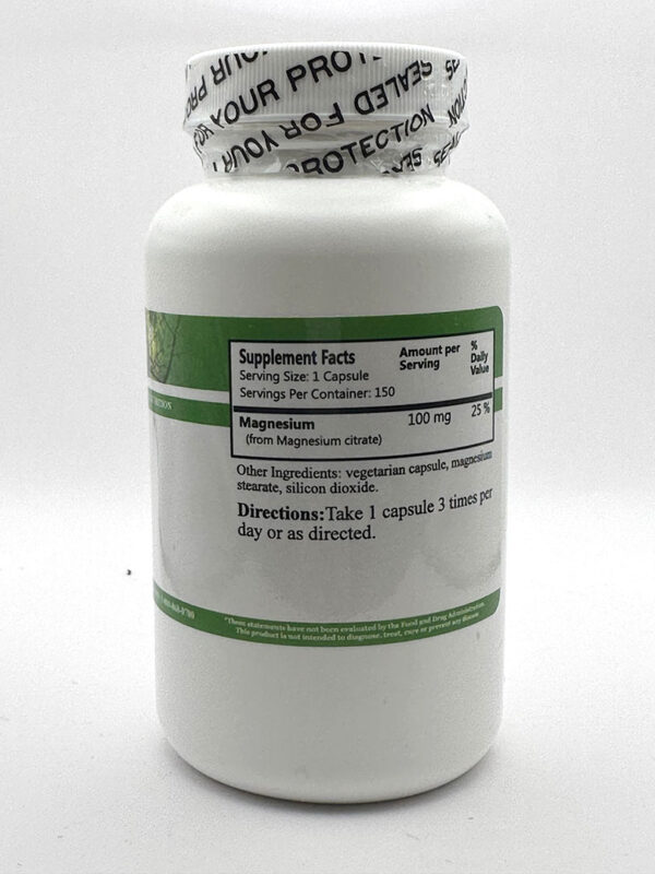 Daily Manufacturing - Magnesium Citrate- 150 Capsules - Image 2
