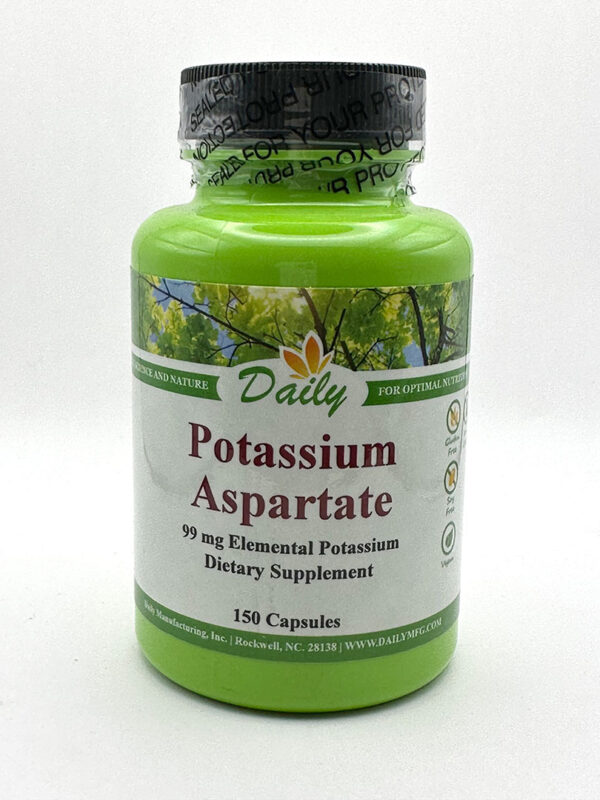 Daily Manufacturing - Potassium Aspartate 150 Capsules