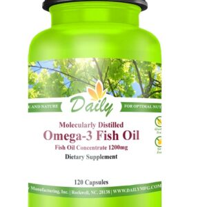 Daily Manufacturing - EPA (Omega-3 Fish Oil) 120 Capsules