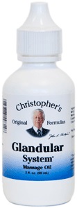 Christopher's Original Formulas - Glandular System Massage Oil 2 oz.