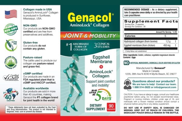 Genacol Joint and Mobility 90 Capsules - Image 2