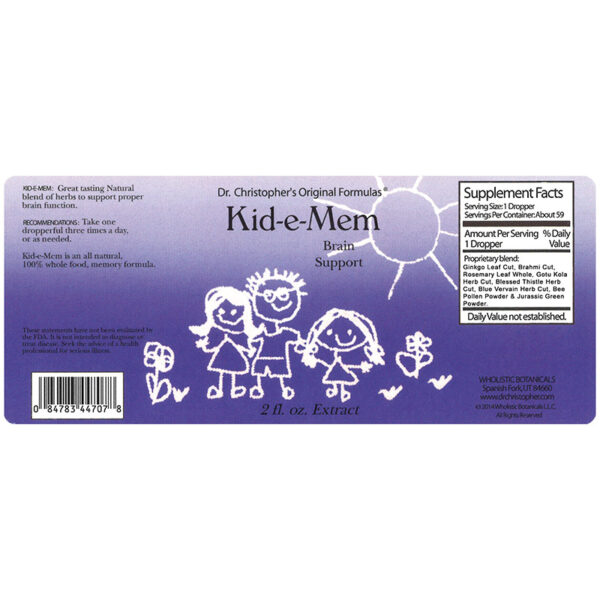 Christopher's Original Formulas - Kid-e-Mem Extract - 2 oz. - Image 2