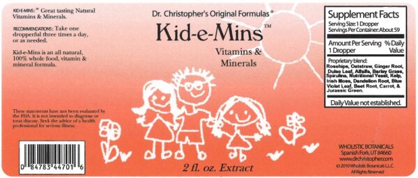 Christopher's Original Formulas - Kid-e-Mins Extract 2 oz. - Image 2
