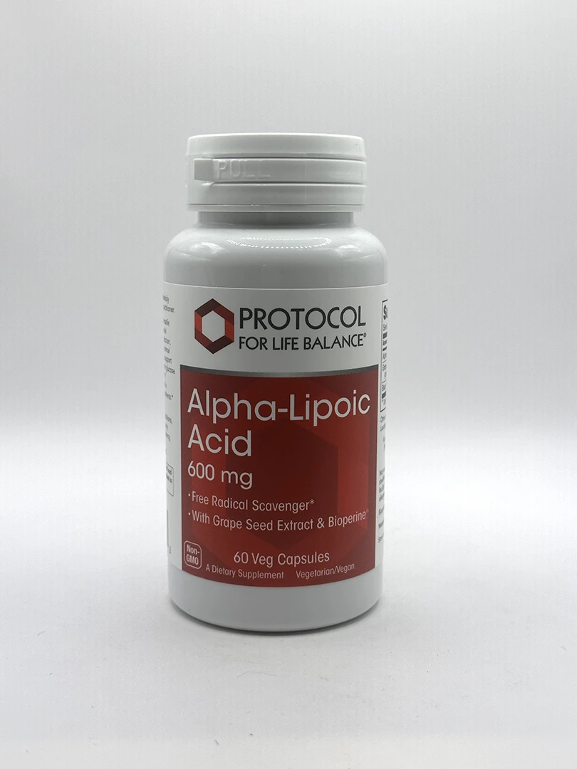 Protocol Alpha Lipoic Acid 600mg 60 Veg Capsules G&W Herbs