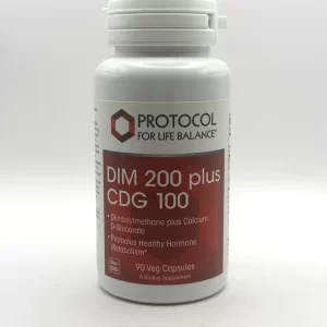 Protocol - DIM 200 plus CDG 100 (200 mg DIM + 100 mg Calcium D-Glucarate) 90 Veg Capsules