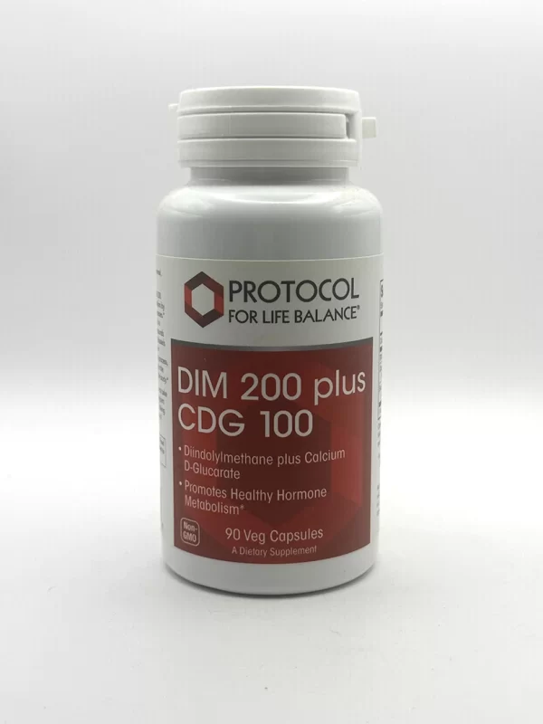 Protocol - DIM 200 plus CDG 100 (200 mg DIM + 100 mg Calcium D-Glucarate) 90 Veg Capsules