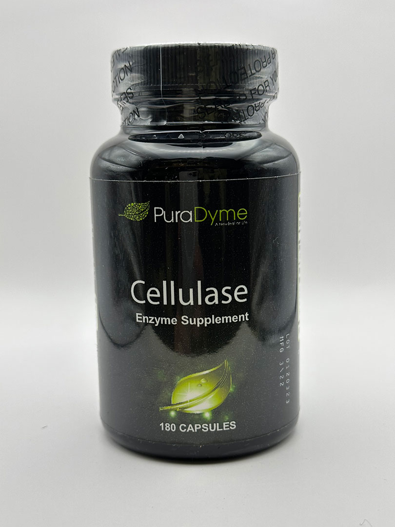 PuraDyme CELLULASE INDIVIDUAL ENZYME 180 Capsules G&W Herbs