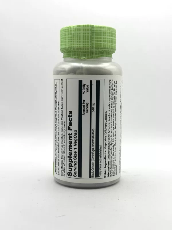 Solaray -  Black Cohosh Root - 100 VegCaps - Image 2