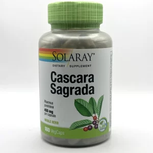 Solaray - Cascara Sagrada Capsules, 450 mg - 180 Capsules