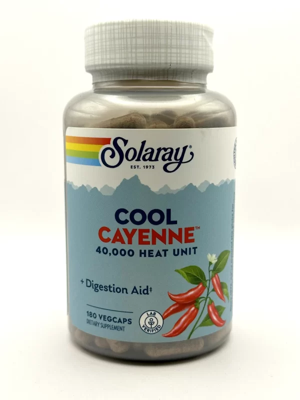 Solaray - Cool Cayenne Pepper, 40,000 HU - 90 & 180 VegCaps