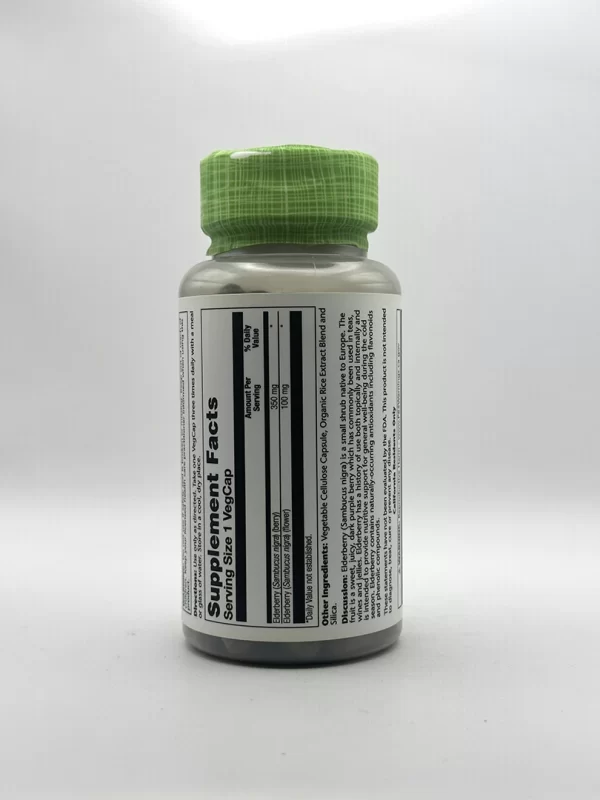 Solaray - Elderberry 450mg - 100 VegCaps - Image 2