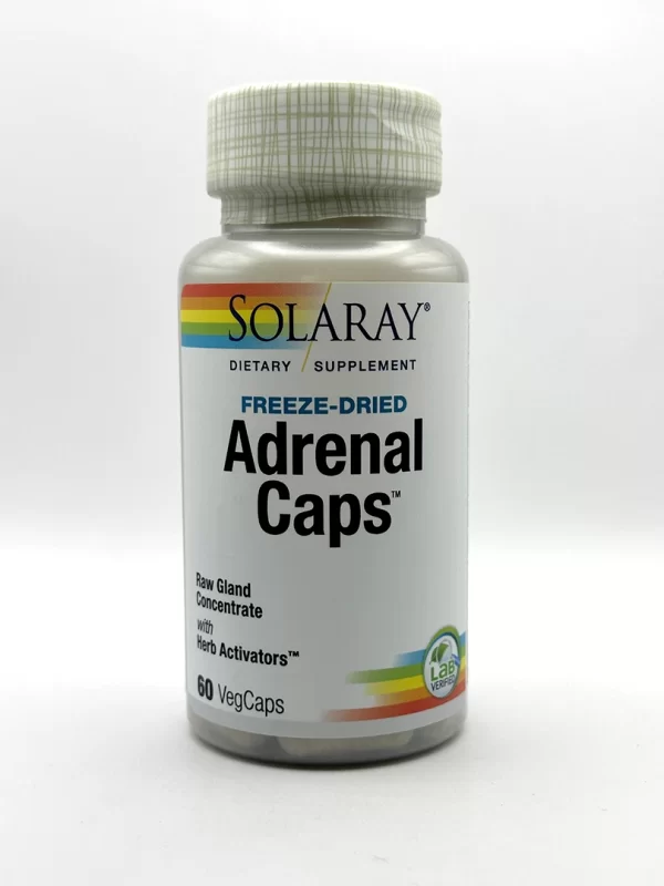 Solaray - Adrenal Caps Freeze-Dried Raw Gland Concentrate, 170mg 60 VegCaps