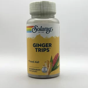 Solaray - Ginger Trips - 60 Chewable Tablets