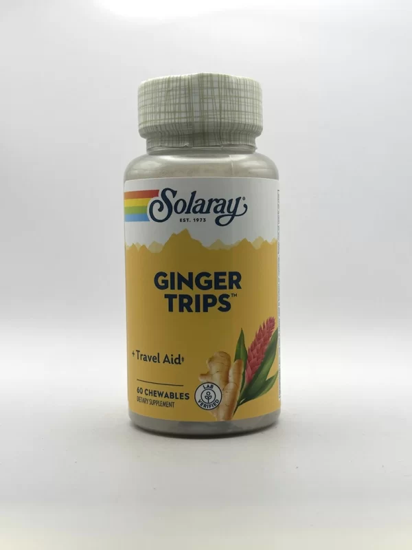 Solaray - Ginger Trips - 60 Chewable Tablets