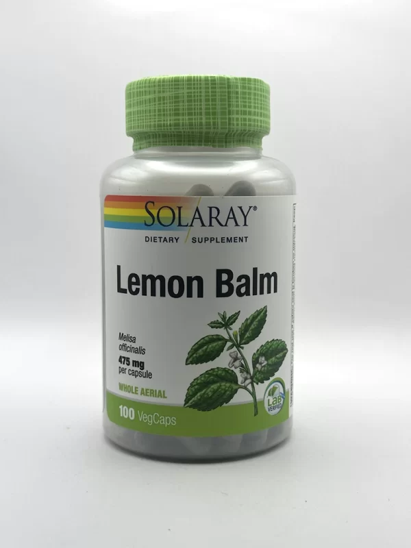 Solaray - Lemon Balm Herb, 400 mg - 100 VegCaps
