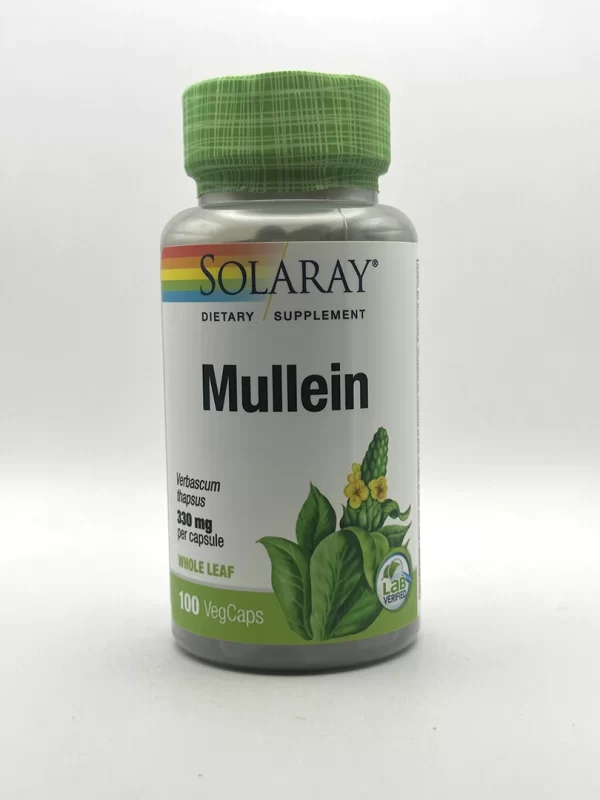 Solaray - Mullein Leaves Capsules, 330 mg - 100 VegCaps