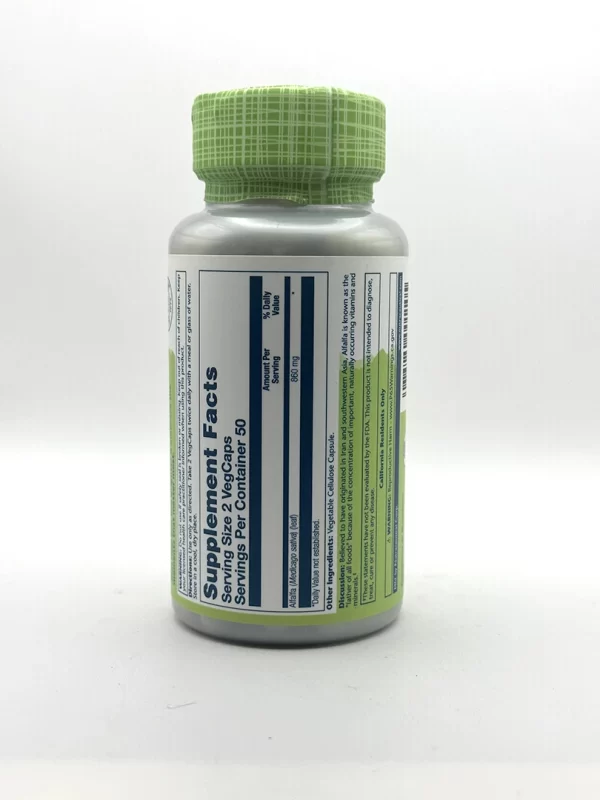 Solaray - Alfalfa - 100 VegCaps - Image 2