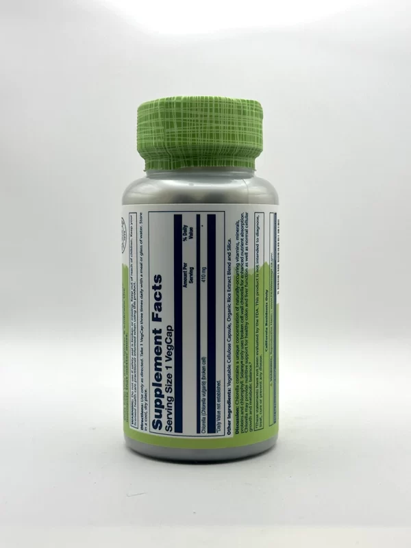 Solaray - Broken Cell Chlorella, 410 mg - 100 VegCaps - Image 2