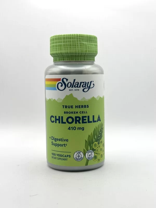 Solaray - Broken Cell Chlorella, 410 mg - 100 VegCaps