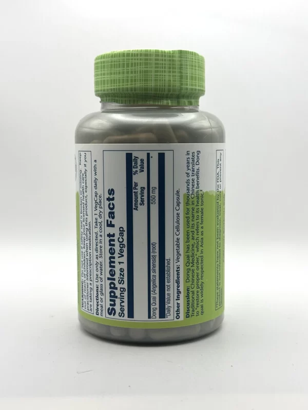 Solaray -  Dong Quai Capsules, 550 mg - 180 VegCaps - Image 2