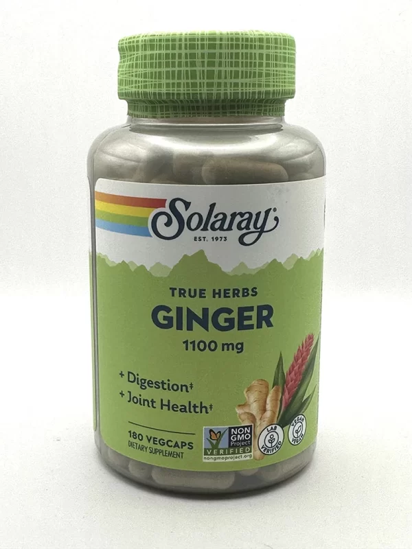 Solaray - Ginger Root Capsules, 550 mg - 180 VegCaps
