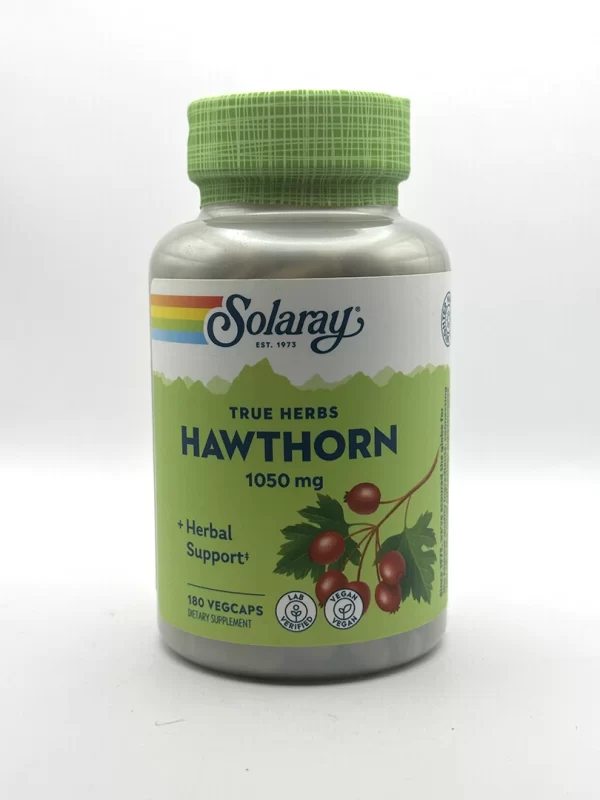 Solaray - Hawthorn Berries Capsules, 525 mg - 180 Count