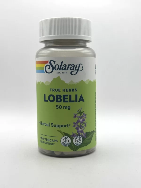 Solaray - Lobelia Capsules, 50 mg - 100 VegCaps