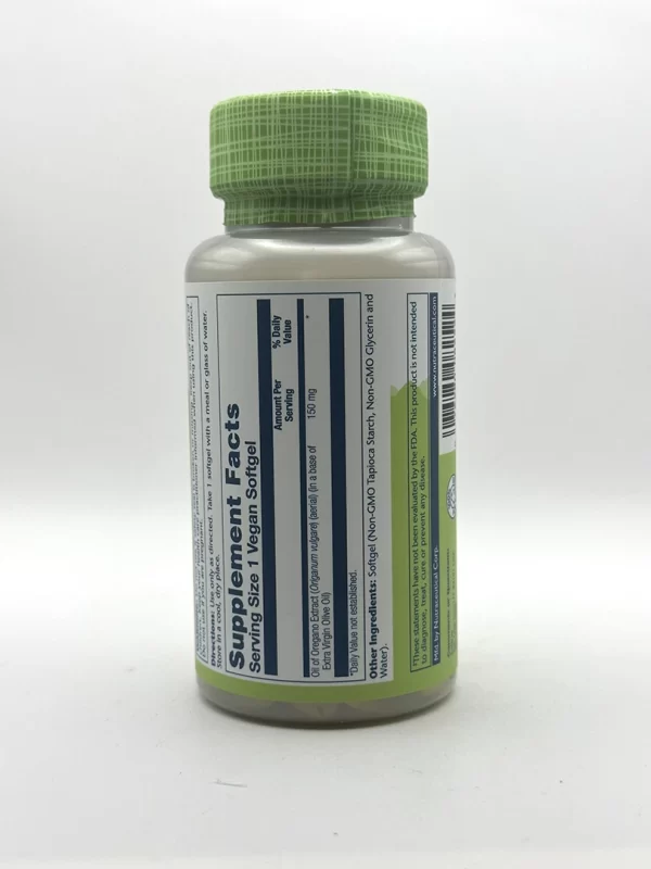 Solaray - Oil of Oregano Supplement, 150 mg - 60 Vegan Softgels - Image 2