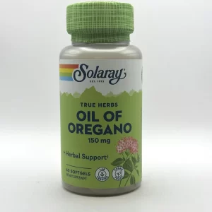 Solaray - Oil of Oregano Supplement, 150 mg - 60 Vegan Softgels