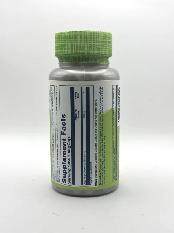 Solaray -  Oregon Grape Root Capsules, 400 mg - 100 Count - Image 2