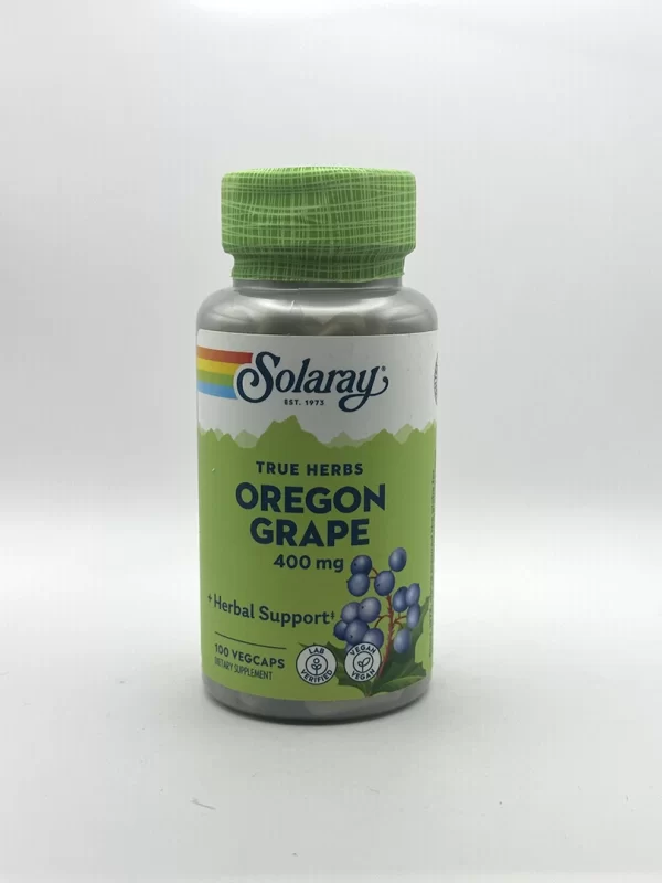 Solaray -  Oregon Grape Root Capsules, 400 mg - 100 Count