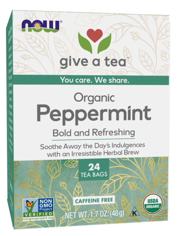 NOW - Peppermint Tea, Organic