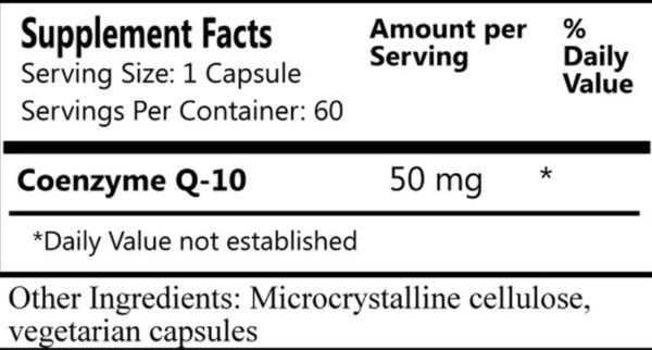Daily Manufacturing - Coenzyme Q-10 50mg 60 Capsules - Image 2