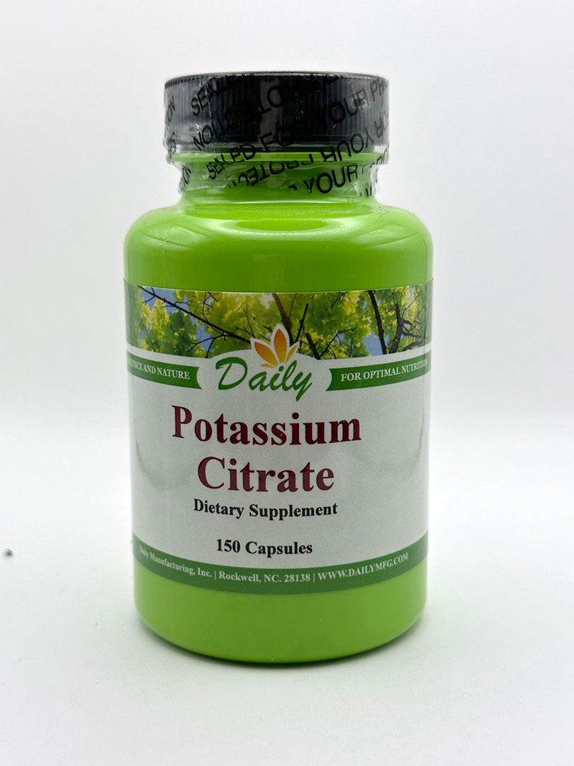 Daily Manufacturing Potassium Citrate 150 caps G&W Herbs