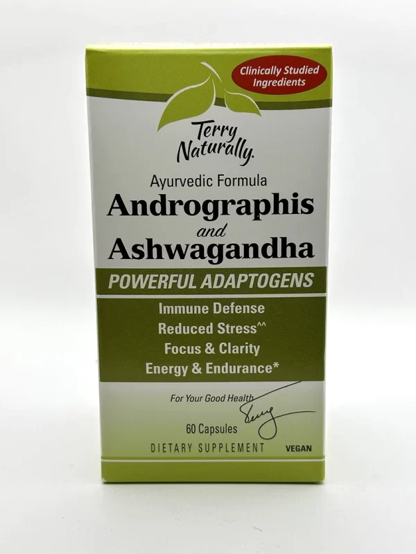 Europharma/Terry Naturally - Andrographis and Ashwagandha 60 Capsules
