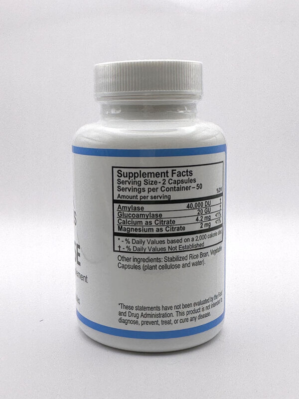 G&W Herbs Amylase Digestive Enzyme - 100 Capsules - Image 2