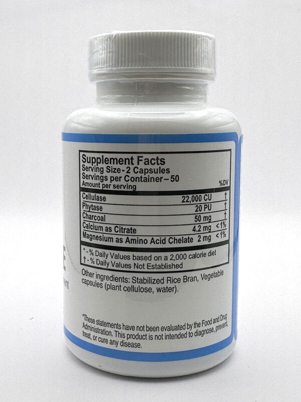 G&W Herbs Cellulase Digestive Enzyme - 100 Capsules - Image 2