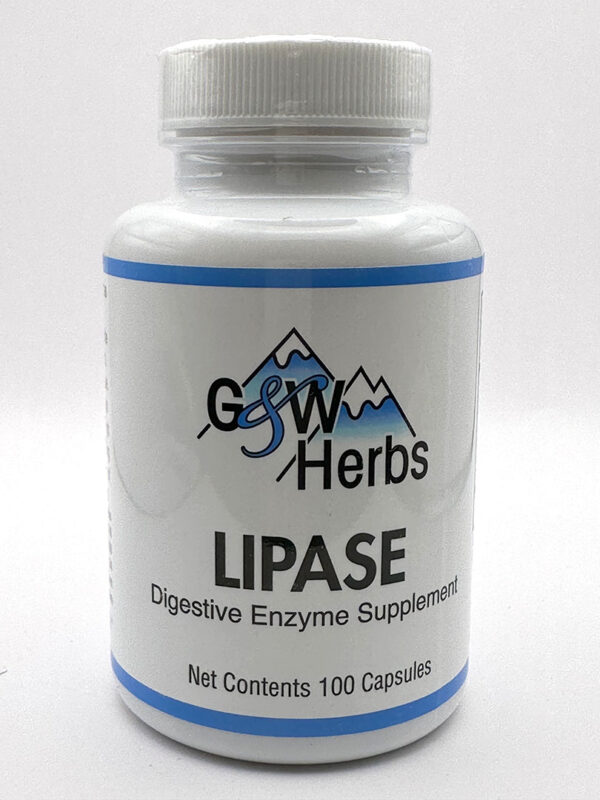 G&W Herbs Lipase Digestive Enzyme - 100 Capsules