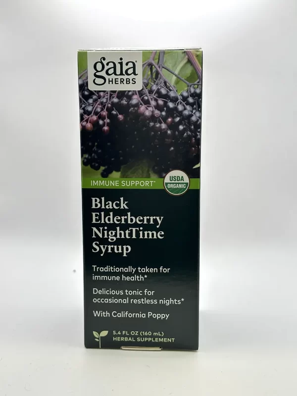 Gaia Black Elderberry Syrup (Nighttime) 5.4oz
