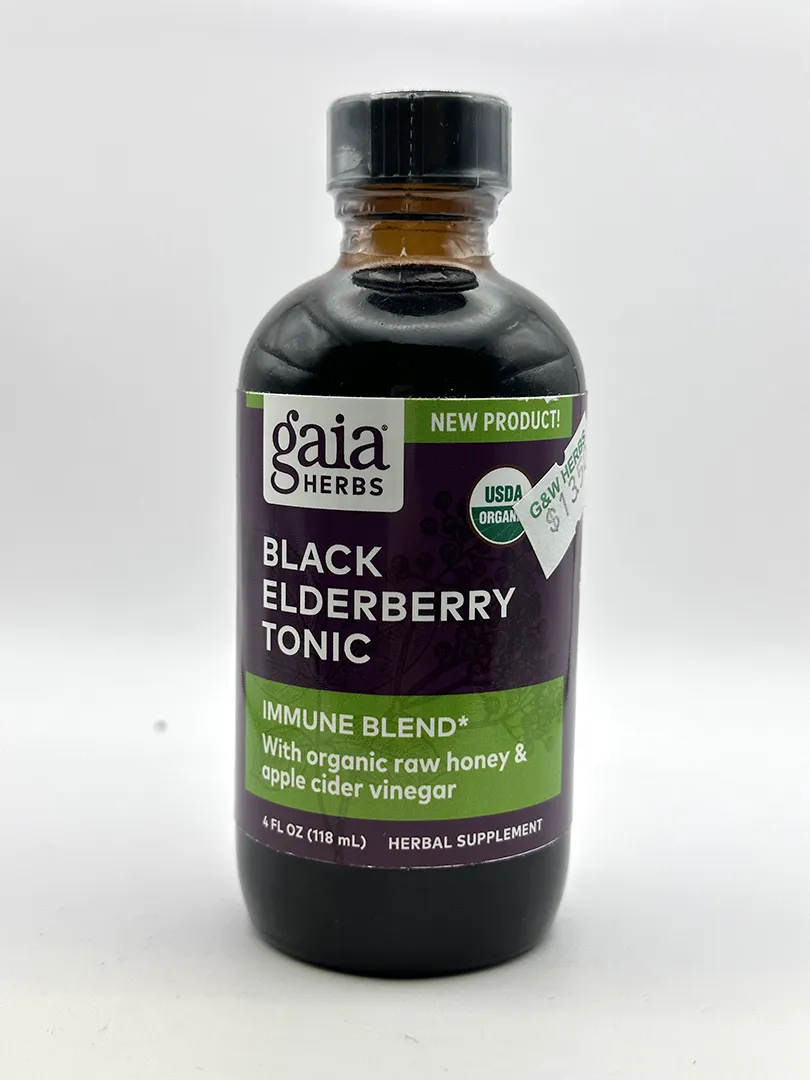 Gaia Black Elderberry Tonic 4oz G&W Herbs