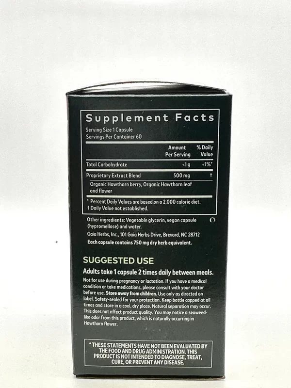 Gaia Hawthorn Supreme 60 Capsules - Image 2